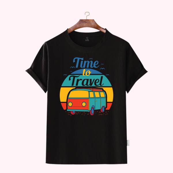 Premium Quality Cotton T-Shirt – Time To Travel