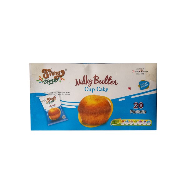 Everytime Milky Butter Cup Cake (Box - 20 Pieces) - 15gm (Each)