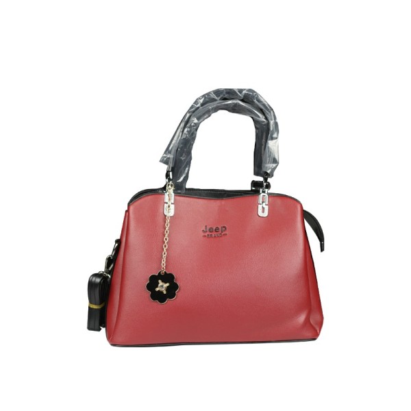 Ladies Hand Bag - Red & Black