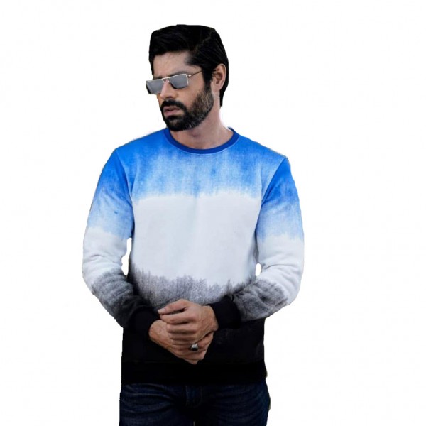 Premium Quality Winter Sweater For Men - Blue & White