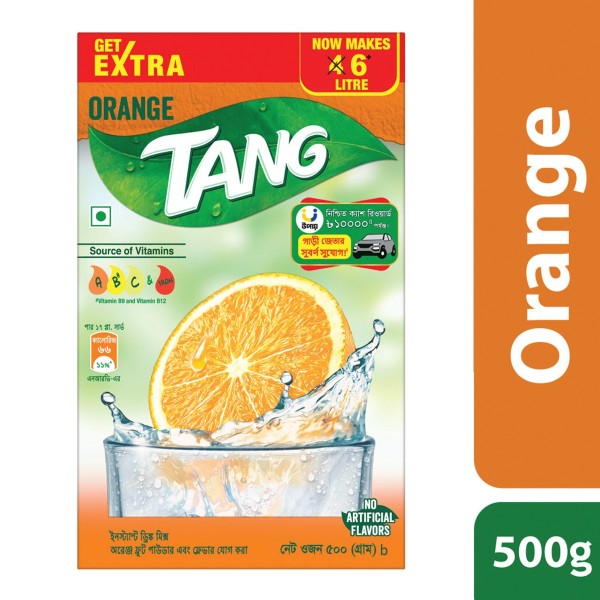 Tang Orange Flavoured Instant Drink Powder 500gm